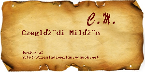 Czeglédi Milán névjegykártya
